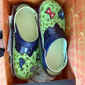 Dragon Ball Z Green and Blue Crocs